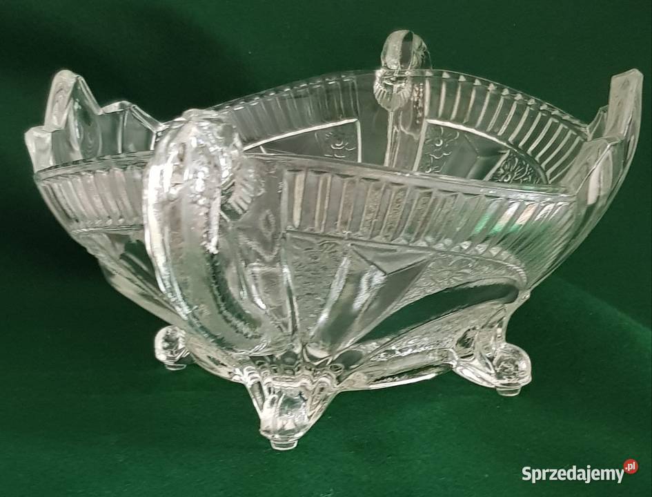 Żardiniera Huta Hortensja szkło bezbarwne Łódź