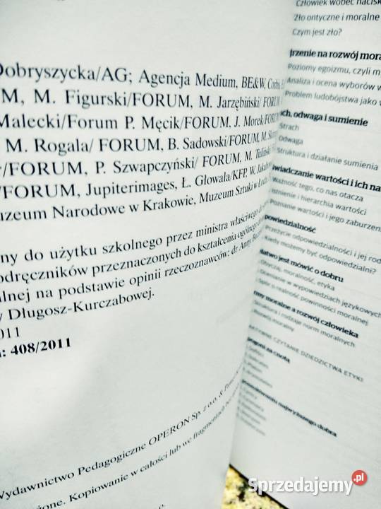 Etyka odkrywamy operon nowe podręczniki szkolne Antykwariat Warszawa