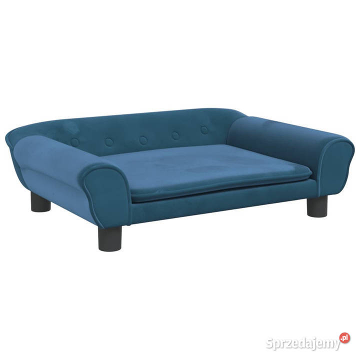 Sofa dzieci niebieska 70x45x26 aksamit WM3196400 Warszawa