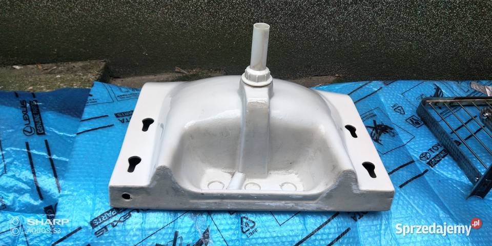 Umywalka łazienkowa PRL Vintage Nowa biały Akcesoria łazienkowe łódzkie Łódź