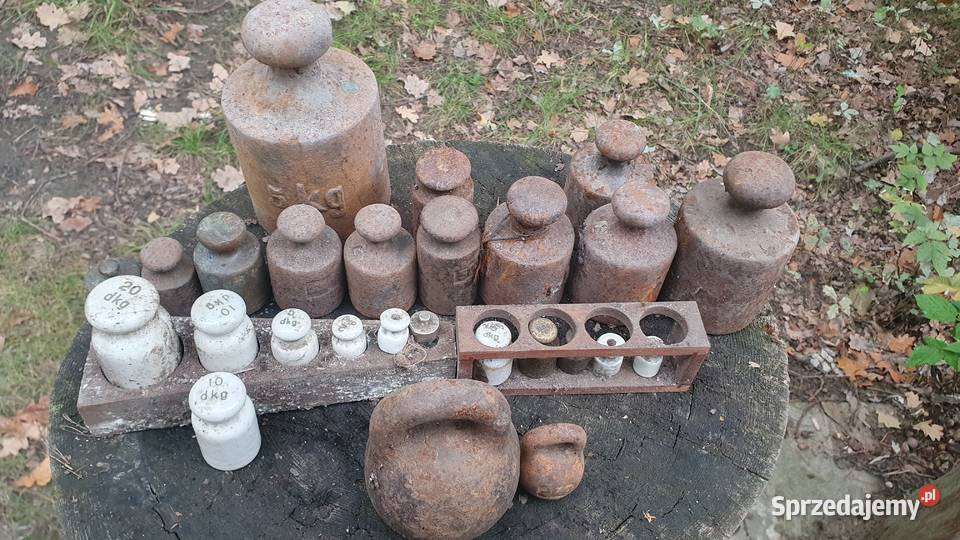 Ciężarki wagowe obciążniki PRL duże i małe do mazowieckie Warszawa