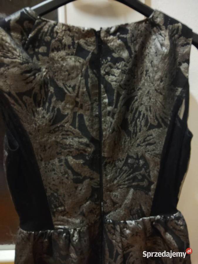 Sukienka wizytowa dekold z siateczki z tyłu na Lidzbark Warmiński