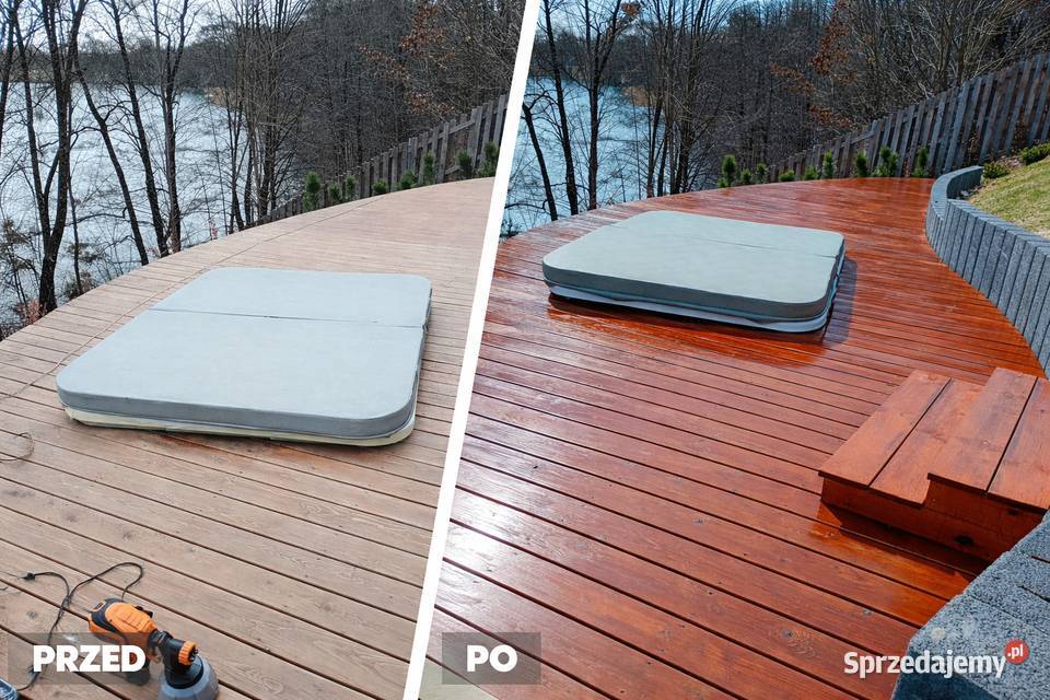 Usługi szlifierskomalarskie drewna Szpachlowanie