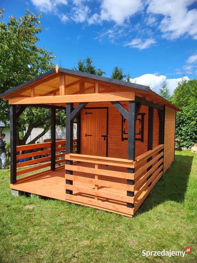 Domek ogrodowy narzędziowy z tarasem montaż kraj Poznań