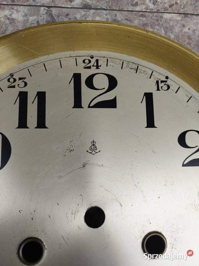 728 Tarcza starego zegara oryginał GB Gustav Antyki pomorskie Tczew