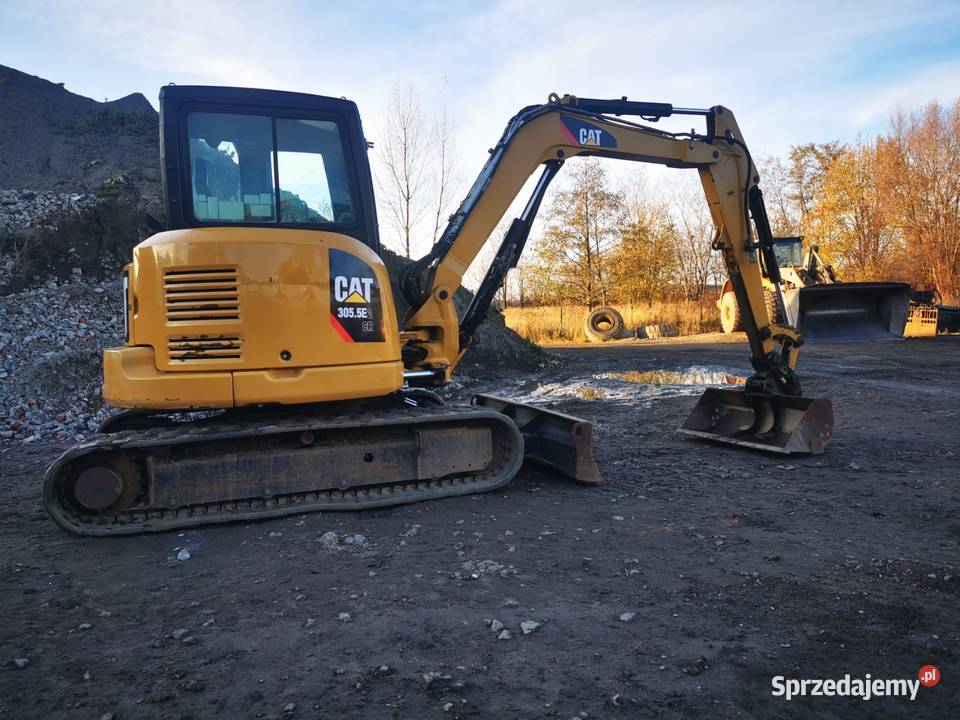 Cat 305 E 2 Koparka gasienicowa Pług Gumowe Rok produkcji 2019 Cieszyn sprzedam