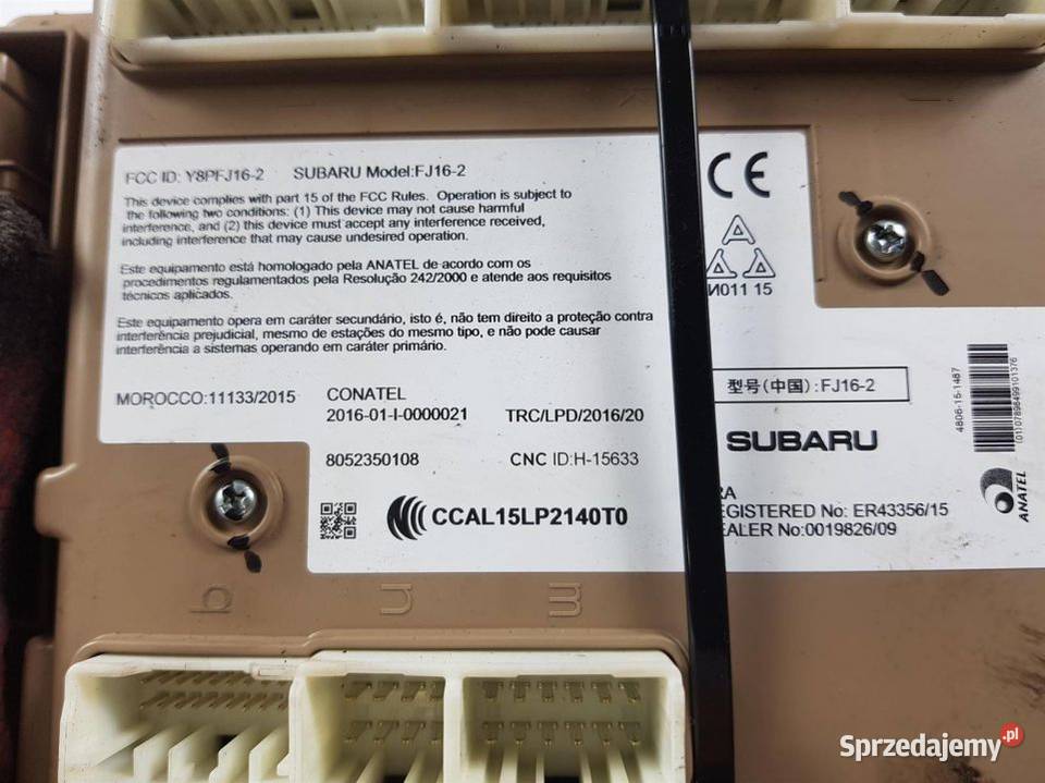 SKRZYNKA BEZPIECZNIKÓW 82201FL205 SUBARU XV Pozostałe Lipno
