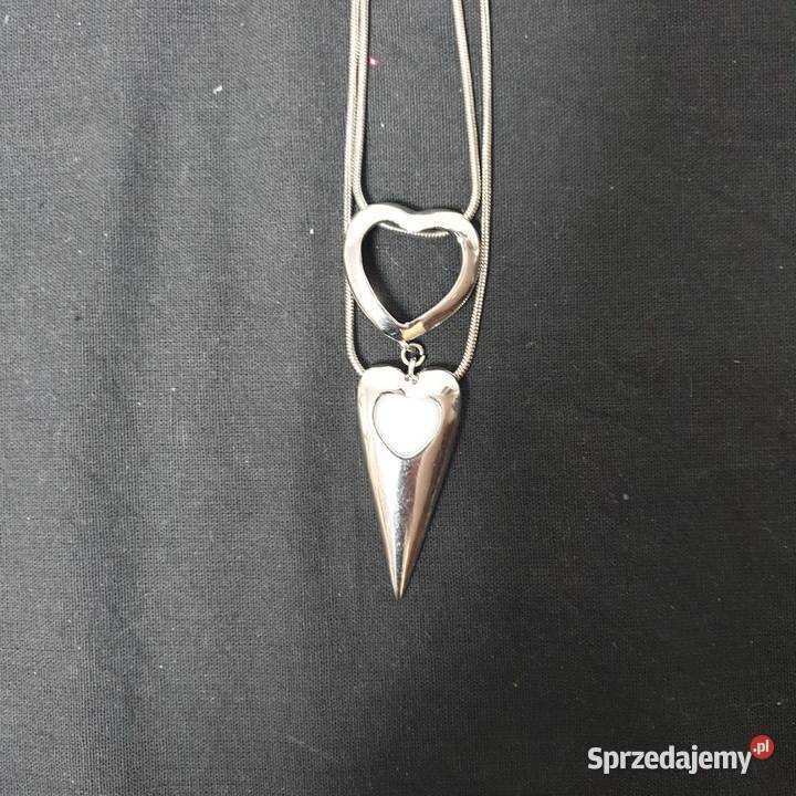 Gemini naszyjnik biały kamień długi elegancki Warszawa