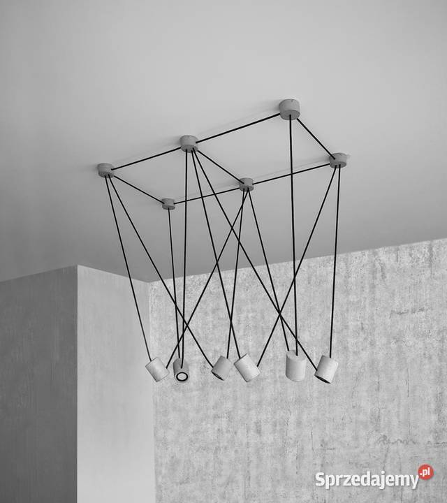 NOWOCZESNA lampa wisząca AKIRA stół z BETONU