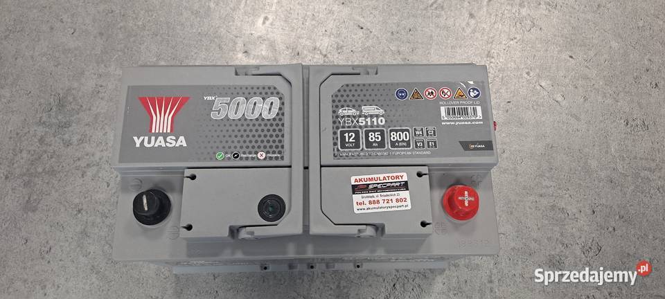 Akumulator Yuasa Silver 85Ah 800A Grudziądz Nowe