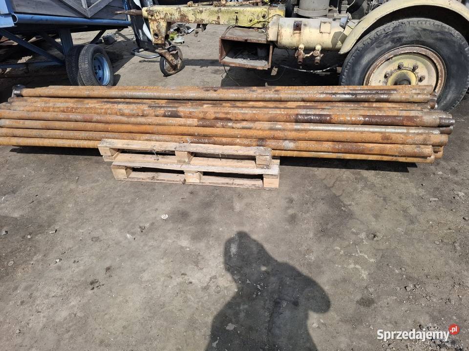 Żerdzie wiertnicze 60mm grubości 3 m długości Targoszyn