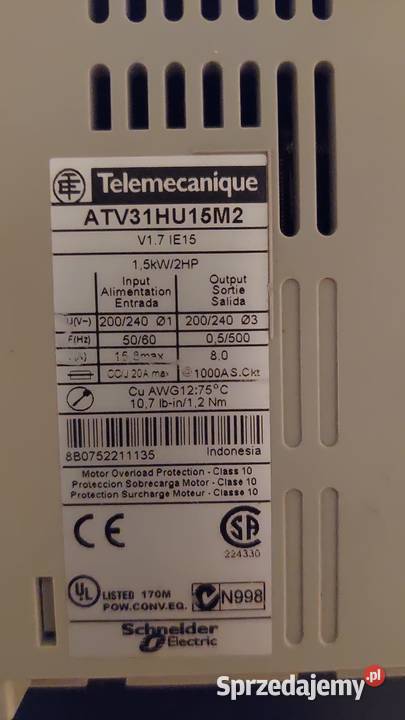 Falownik Telemecanique Altivar 31 15 kW Mircze