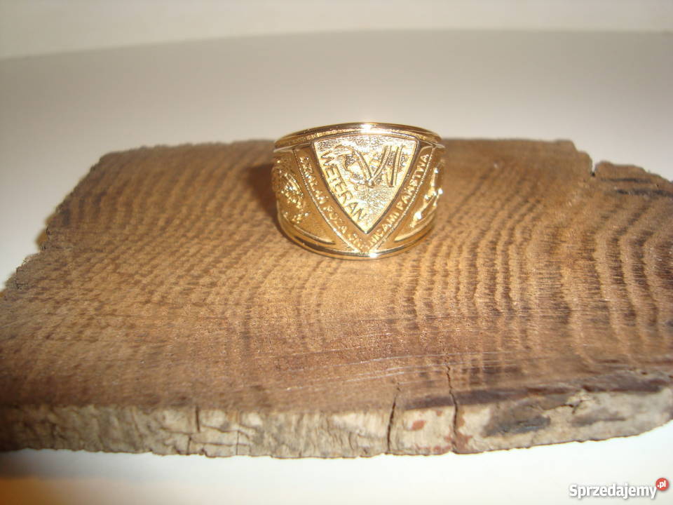 Pierścień Weterana GOLD mazowieckie Warszawa sprzedam