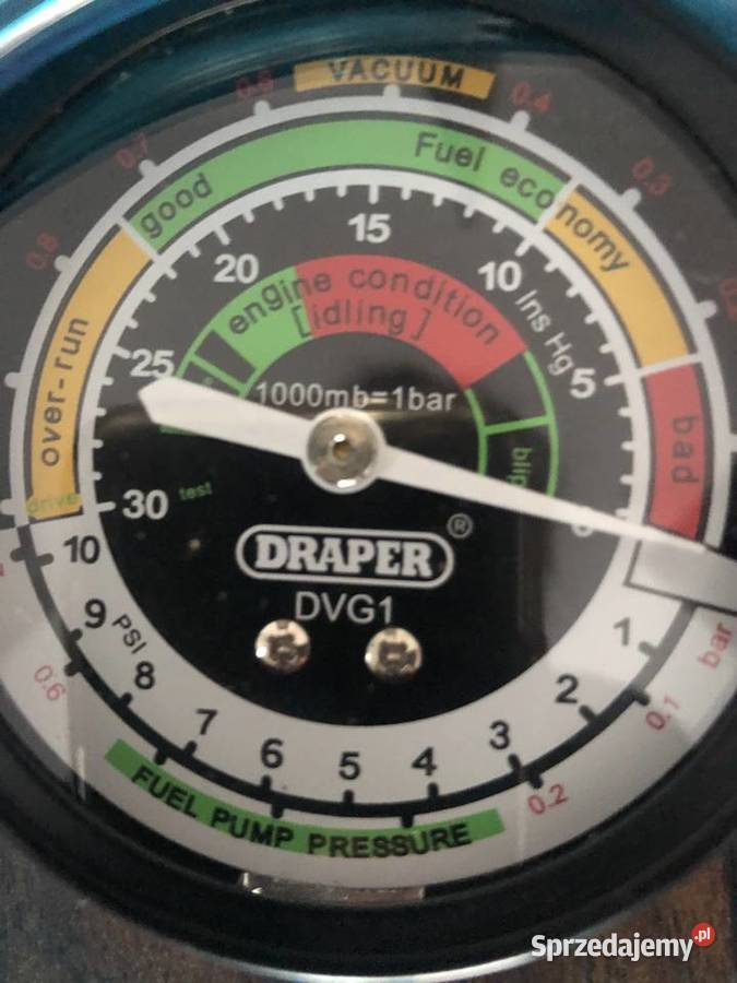 wakuometr wskaźnik podciśnienia Draper DVG1 małopolskie Trzebinia