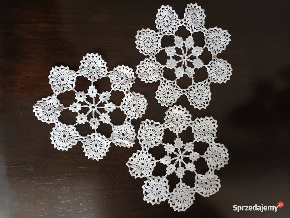 Serwetki ręcznie robione biały Aleksandrów Łódzki