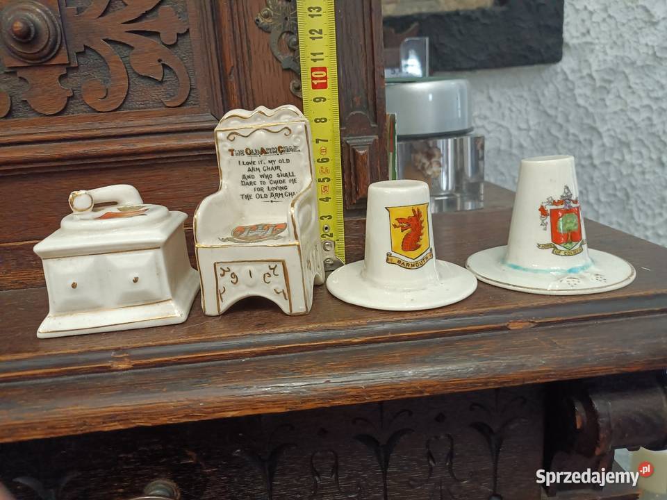 Kolekcjonerskie rzadkie miniaturki z porcelany Kępno