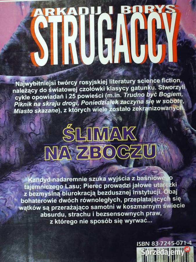 Ślimak na Zboczu Borys Strugacki Arkadij Proza i poezja Warszawa