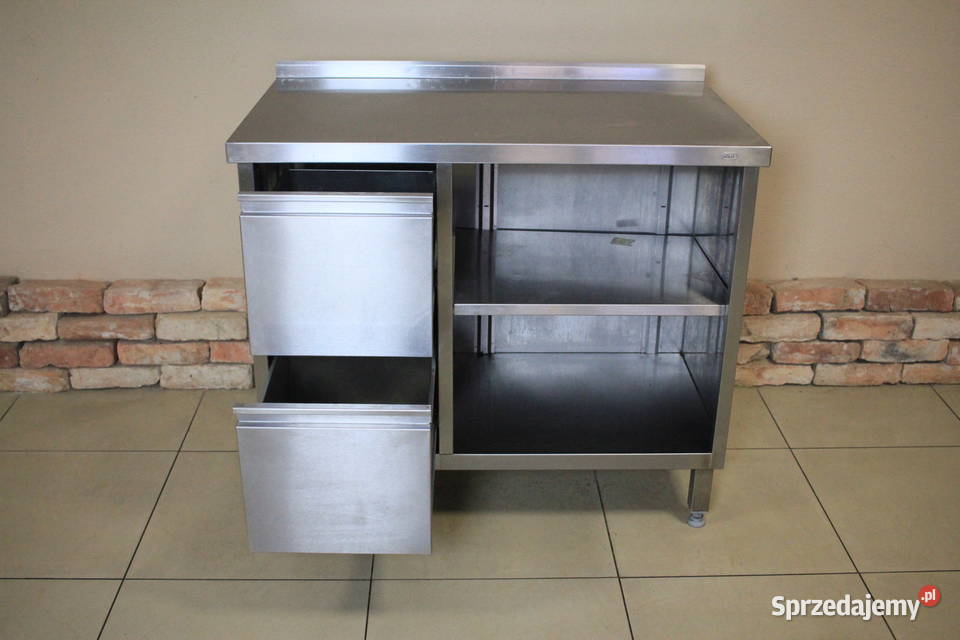 Stół gastronomiczny 100x60 z półkamiszufladami Pszczyna