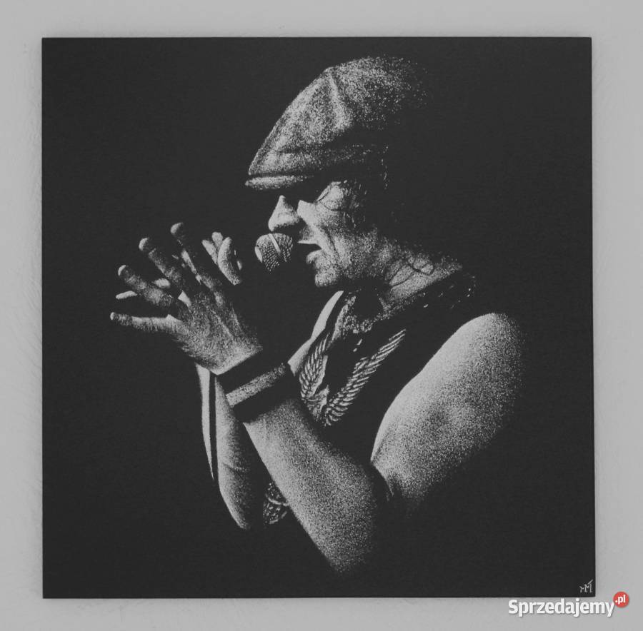 ACDC Brian Johnson Obraz Blacha Metal Grawer Sandomierz