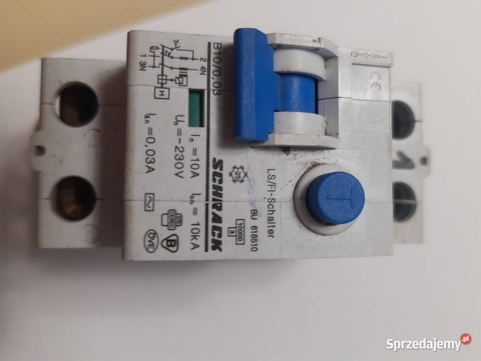 Wyłącznik różnicowonadprądowy Schrack BU 618510 Lelów sprzedam