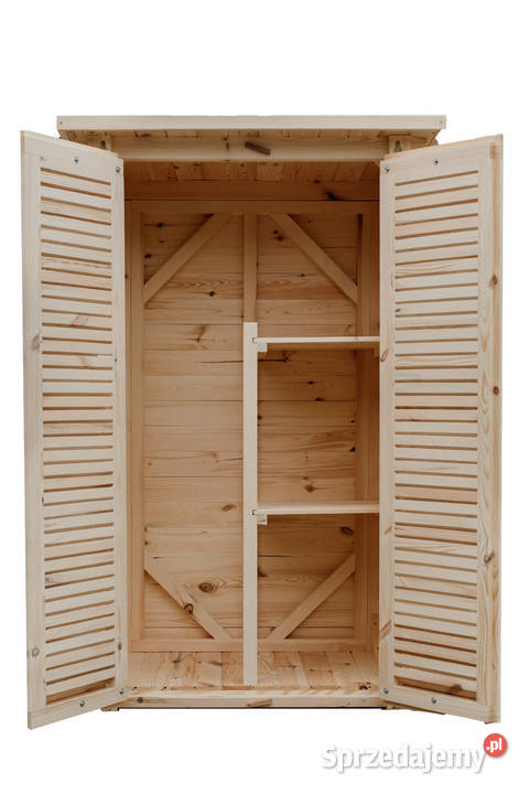 Szafa ogrodowa drewniana szafa narzędziowa Kalety