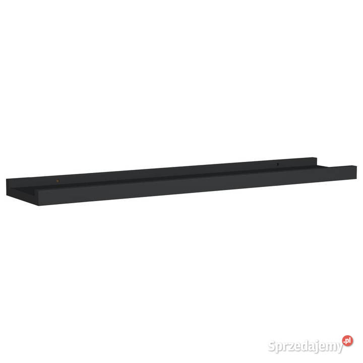 Półki ścienne na zdjęcia 2 czarne 60x9x3 MDF Półki Warszawa