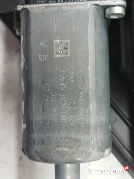 MECHANIZM SZYBY LEWY TYŁ 9840190280 Peugeot 3008