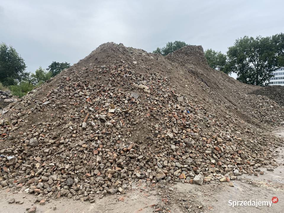 gruz destrukt betonowy tłuczeń kruszywo na drogi Cementy, wapno i kruszywo Lublin
