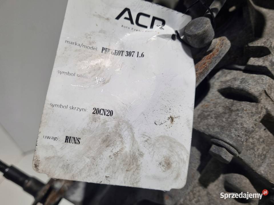 SKRZYNIA BIEGÓW Peugeot 307 Citroen C4 I 16 16V osobowe lubelskie
