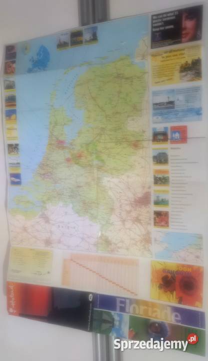 Holandia mapa samochodowa Małkinia Górna sprzedam