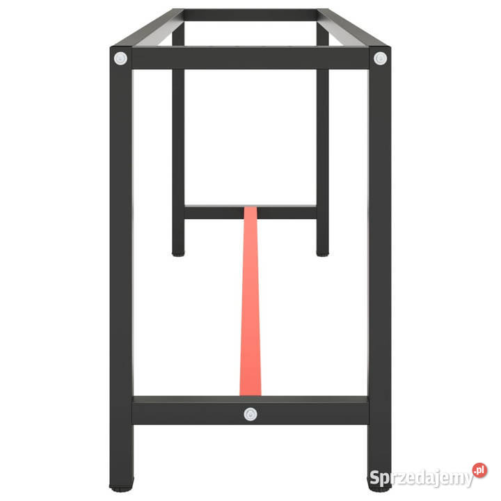Rama do stołu roboczego czerwonoczarna 190x50x79 Pozostałe