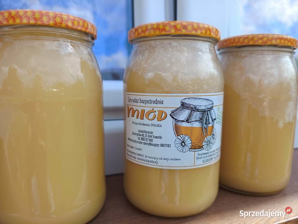 Miód Lipowy zbiór 2026r słoik 09L Miody i produkty pszczele Siostrzytów sprzedam