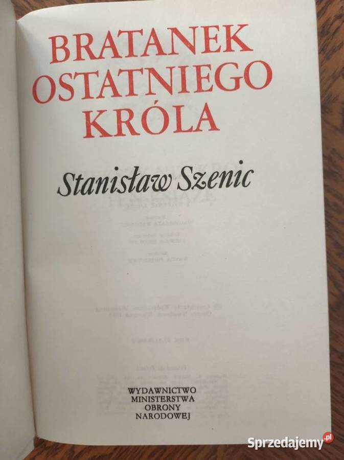 Bratanek ostatniego króla Stanisław Szenic twarda Pozostałe Kielce
