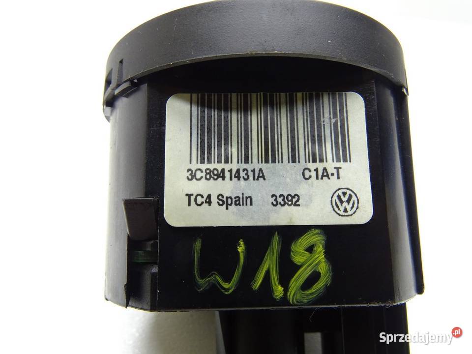 PANEL PRZEŁĄCZNIK WŁĄCZNIK ŚWIATEŁ 3C8941431A VW osobowe