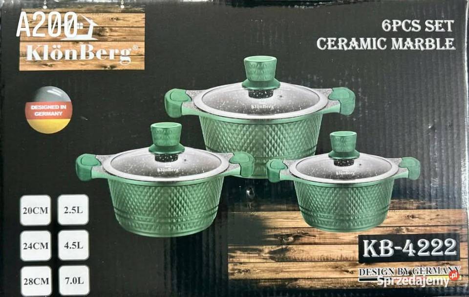 Komplet garnków Bukówka