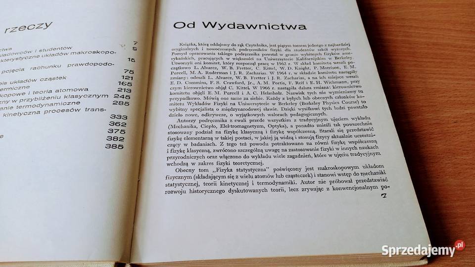 Fizyka statystyczna F Reif db Gdańsk