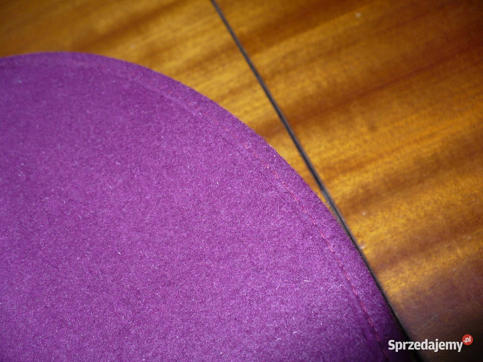 kapelusz fiolet wśnia Nakrycia głowy dolnośląskie Lubin sprzedam