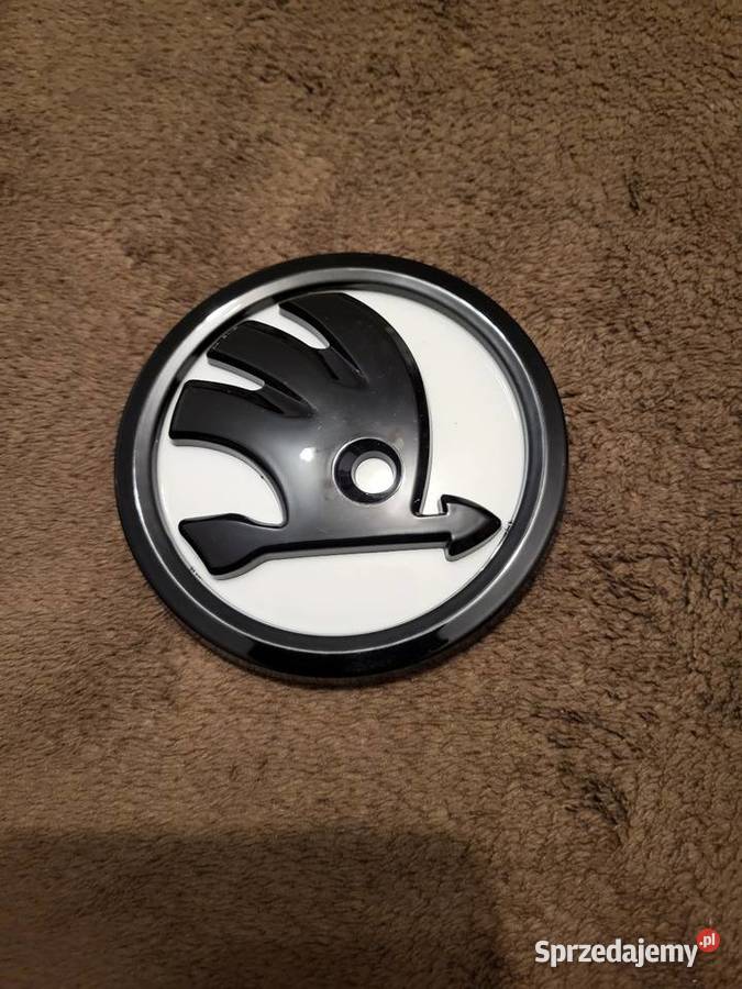 Logo Emblemat Skoda przód Białe tło Gliwice sprzedam