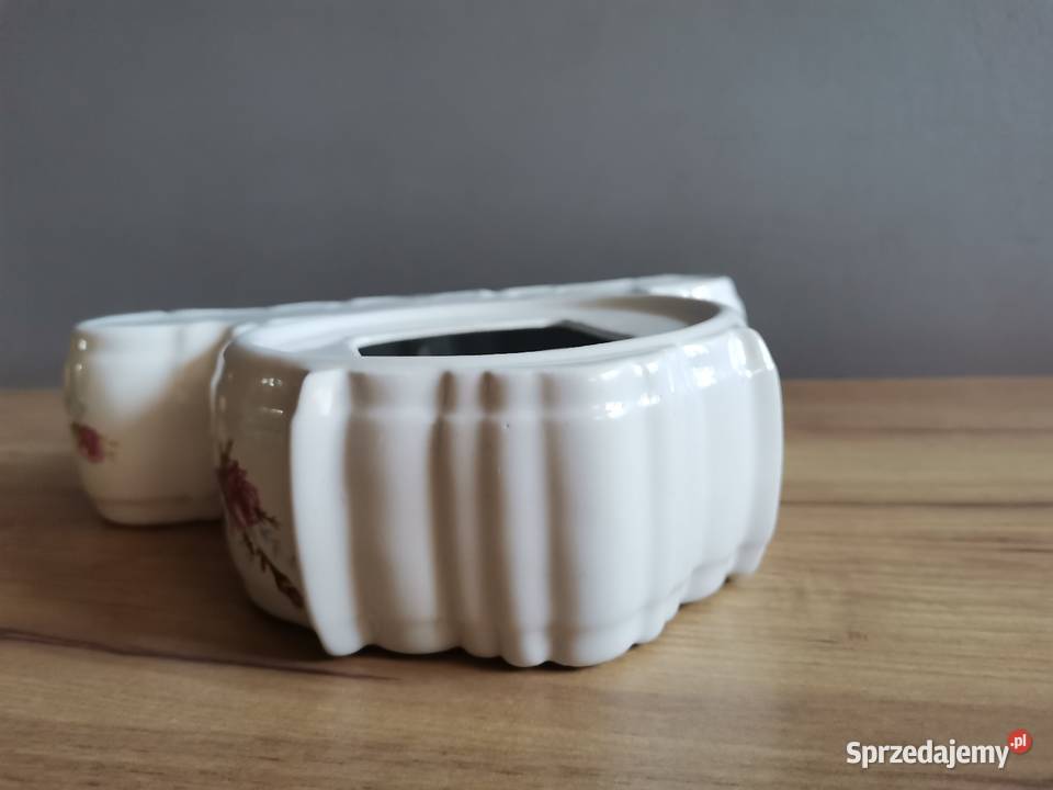 Stary zegar ceramika porcelana Chodzież fason śląskie Siemianowice Śląskie