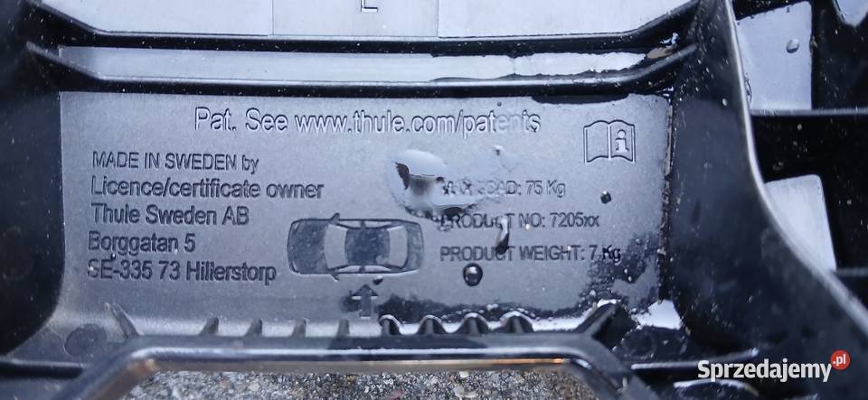THULE EDGE 7205 bagażnik dachowy czarny