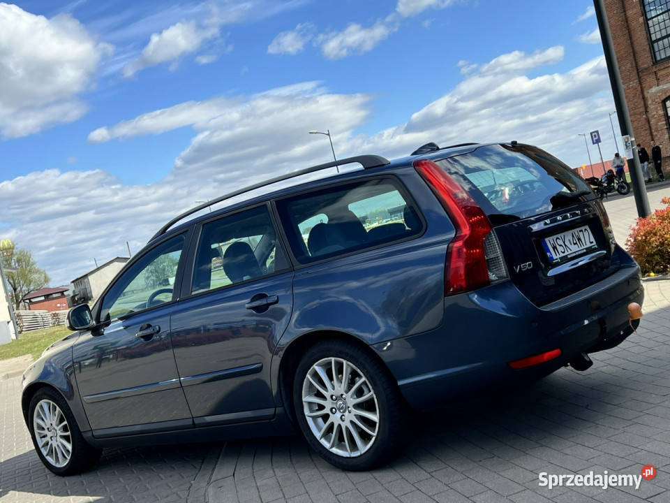 Volvo V50 16D Skóra Navi Alu17 ServiceNAP II niebieski Sokołów Podlaski