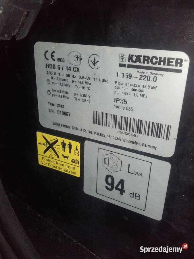 Myjka ciśnieniowa KARCHER HDS 614 CX Tarnowskie Góry