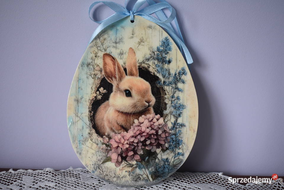 Jajko pisanka decoupage zawieszka dekoracja mazowieckie Warszawa