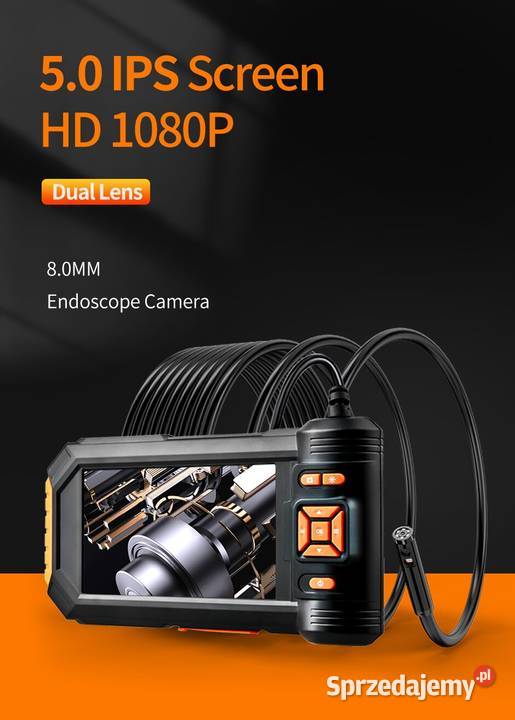 Endoskop z 3 kamerami 2 metry 8mm z wodoodporną Wrocław