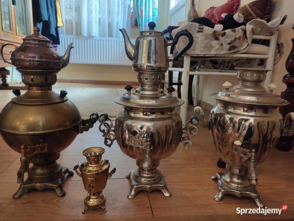kolekcja mosiężnych samowarów samowar lubuskie Gorzów Wielkopolski sprzedam