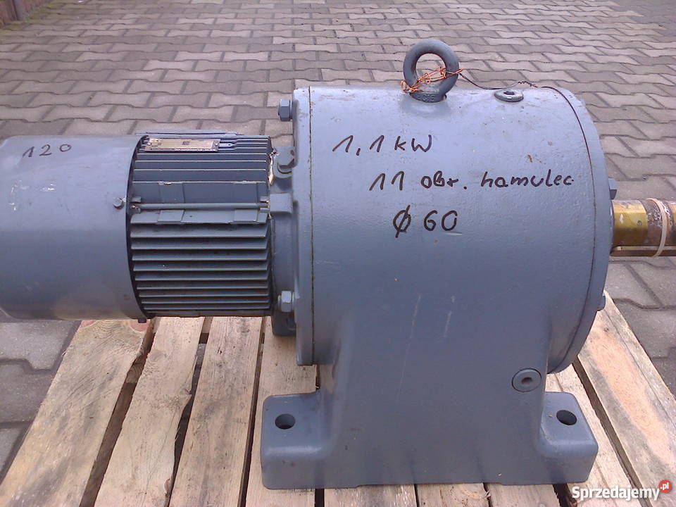 Motoreduktor 11 kW 11 obr 3faz hamulec Leszno sprzedam