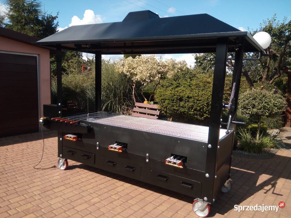 Gastronomiczny grill cateringowy gazowy węglowy