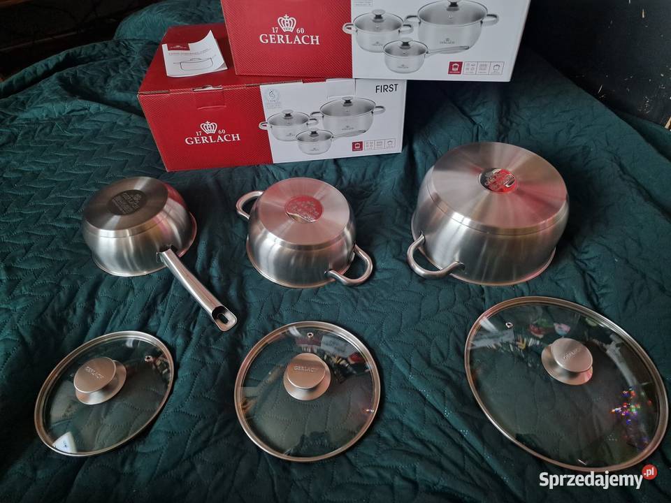 NOWY nowy zestaw garnków GERLACH model FIRST 6 Wrocław