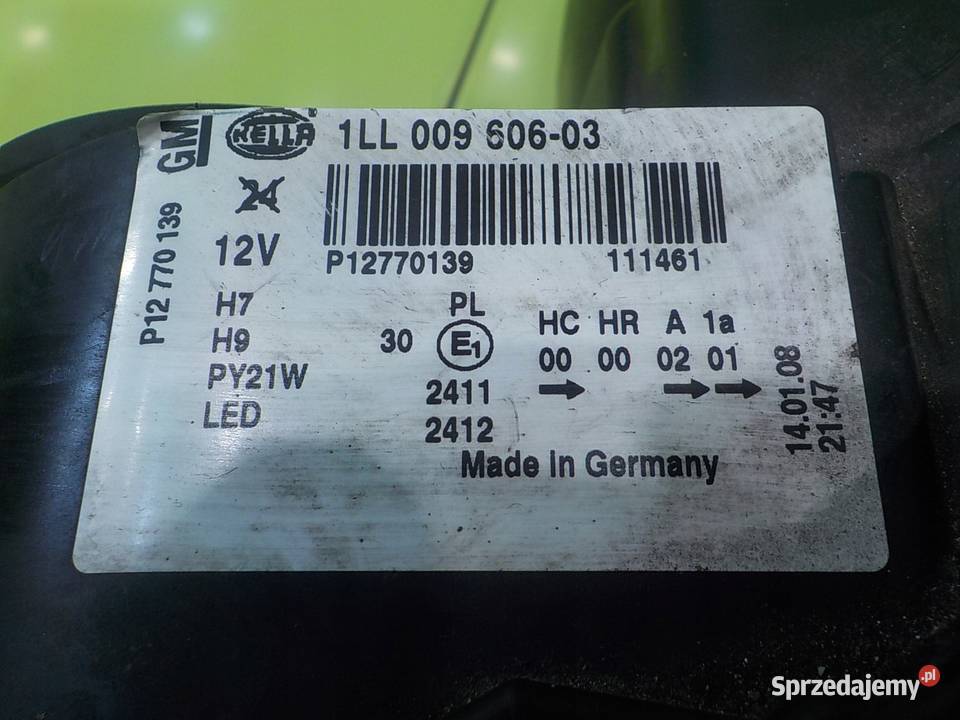 SAAB 93 93 II LIFT 20B 09r CABRIO lampa lewa osobowe