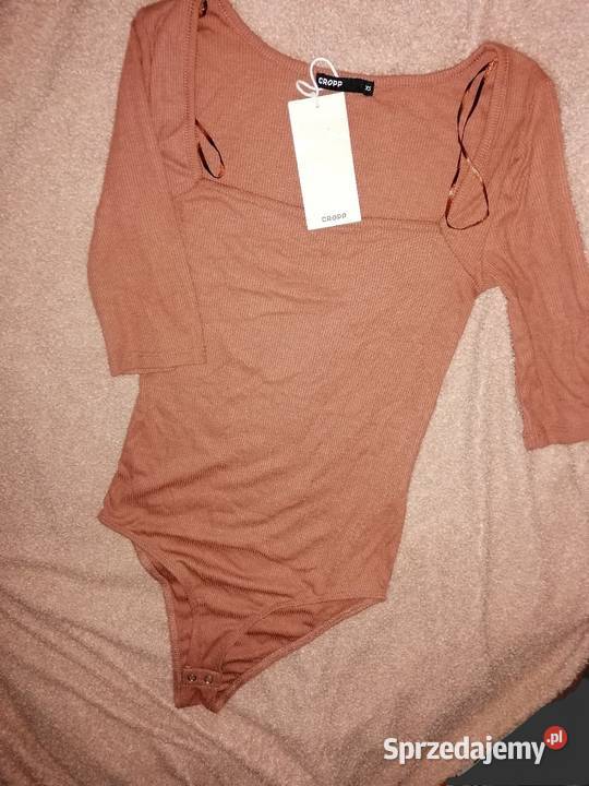 NOWE Z METKĄ body bluzka Prążkowany materiał Leszno sprzedam